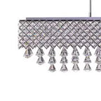 Cinderella Crystal Rectangular Chandelier // 12 Light  Warm Home View