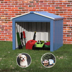 Compact Metal Outdoor Storage Lockers - Galvanized Steel, 1-Piece  Warm Home View