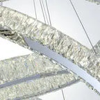 Crystal Elegance LED Chandelier // 3 Ovals  Warm Home View