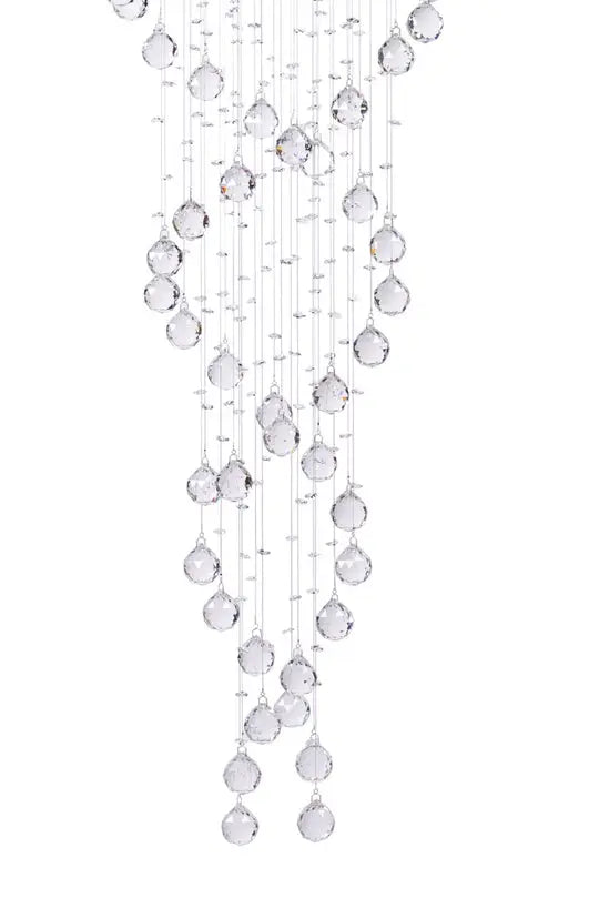 Crystal Chandelier Double Helix// 12 Light  Warm Home View