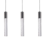 Sparkling Night Cylinder Chandelier // 3 Light  Warm Home View