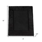 5" x 7" Black Cowhide Hanging & Tabletop Picture Frame with Mat  Warm Home View
