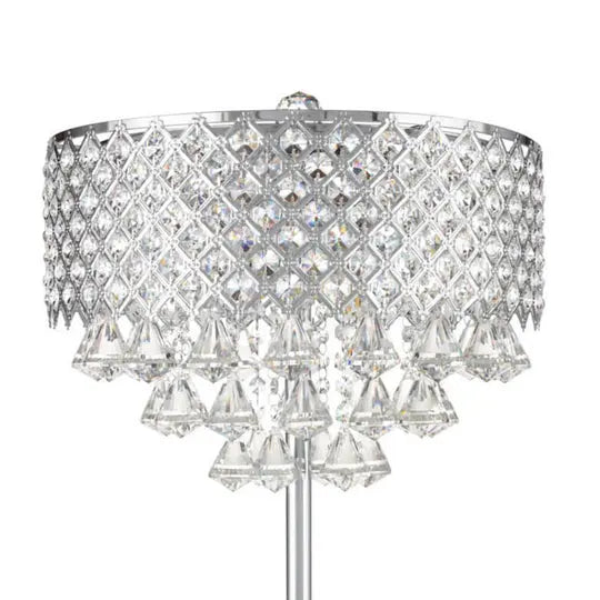 Grand Chrome Table Lamp // 6 Light  Warm Home View