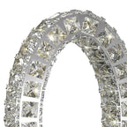 Oval Crystal Extravaganza 17.5" Table Lamp // Led Strip  Warm Home View