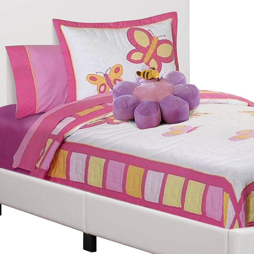 White Solid Wood Twin Upholstered Faux Leather Bed Frame  Warm Home View