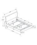 White Solid Wood Queen Upholstered Linen Bed Frame  Warm Home View