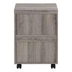 25" Gray Particle Board Filing Cabinet With Drawers  Warm Home View