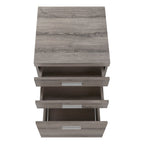 White and Gray 3 Drawer Filing Cabinet - Particle Board, 1-Piece  Warm Home View
