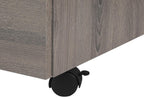 25" Gray Particle Board Filing Cabinet With Drawers  Warm Home View