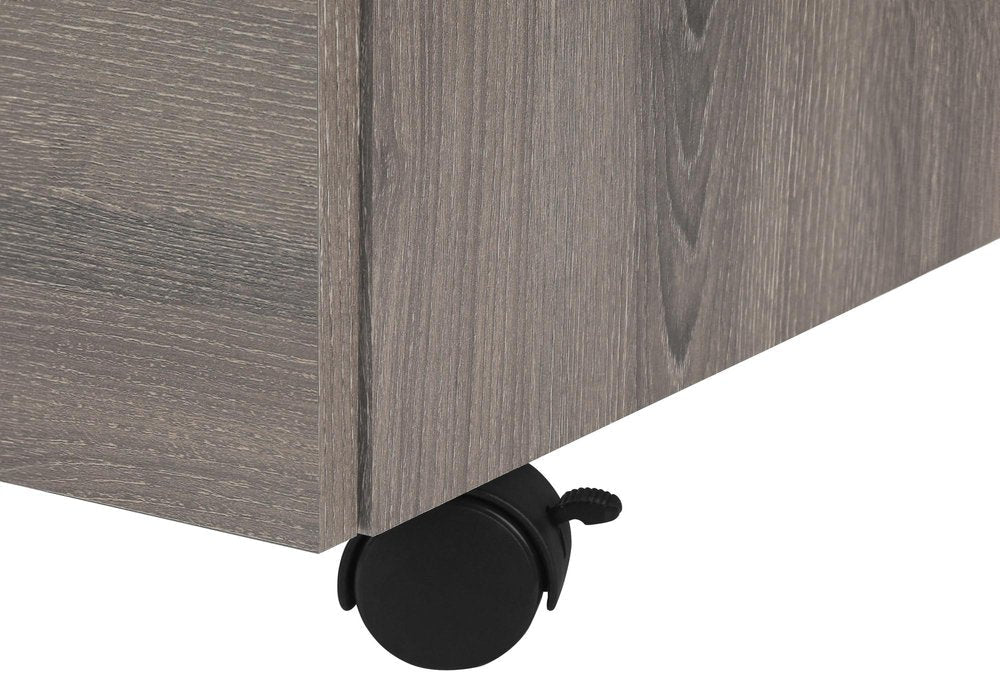 25" Gray Particle Board Filing Cabinet With Drawers  Warm Home View