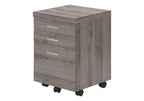 25" Gray Particle Board Filing Cabinet With Drawers  Warm Home View