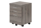 White and Gray 3 Drawer Filing Cabinet - Particle Board, 1-Piece  Warm Home View
