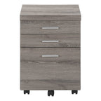 White and Gray 3 Drawer Filing Cabinet - Particle Board, 1-Piece  Warm Home View