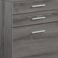 25" Gray Particle Board Filing Cabinet With Drawers  Warm Home View
