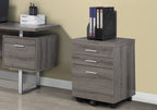 White and Gray 3 Drawer Filing Cabinet - Particle Board, 1-Piece  Warm Home View