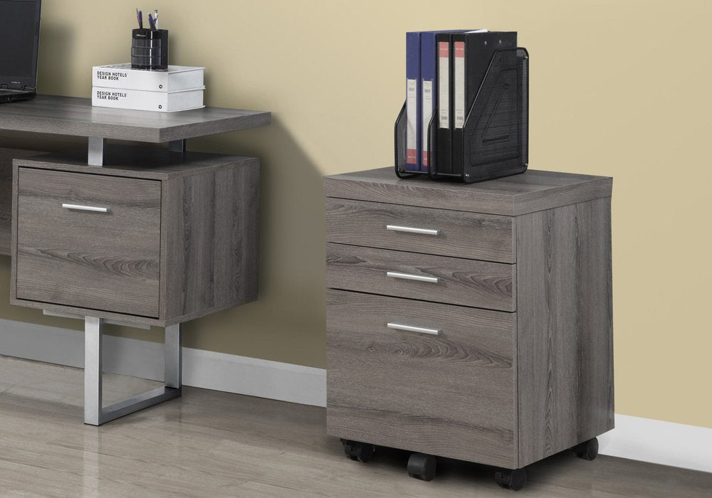 White and Gray 3 Drawer Filing Cabinet - Particle Board, 1-Piece  Warm Home View