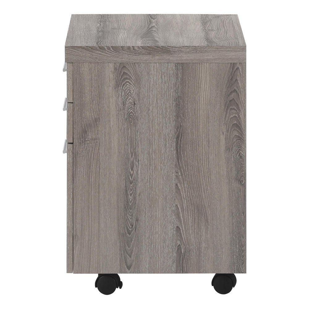 25" Gray Particle Board Filing Cabinet With Drawers  Warm Home View