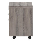 25" Gray Particle Board Filing Cabinet With Drawers  Warm Home View