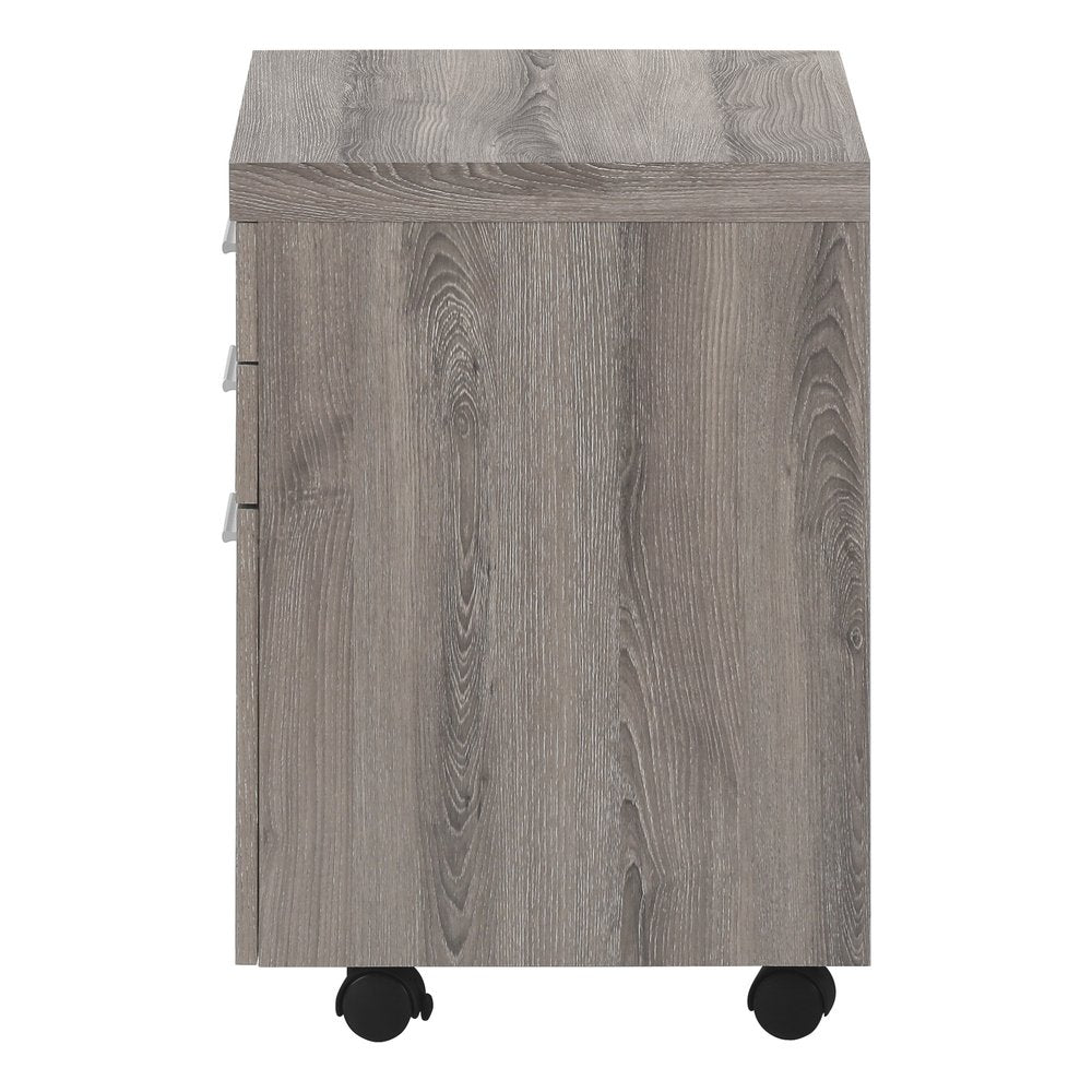 White and Gray 3 Drawer Filing Cabinet - Particle Board, 1-Piece  Warm Home View