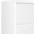 White Wood Adjustable Four Tier Bookcase  Warm Home View