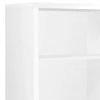 White Wood Adjustable Four Tier Bookcase - 1 Piece  Warm Home View