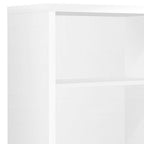 White Wood Adjustable Four Tier Bookcase  Warm Home View