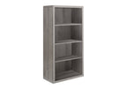 Taupe Wood Four Tier Bookcase  Warm Home View