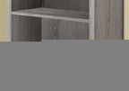 Taupe Wood Four Tier Bookcase Vertical Manufactured Wood  Warm Home View