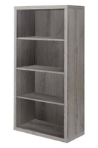 Taupe Wood Four Tier Bookcase  Warm Home View