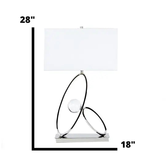Ovals in Crystal Table Lamp // 1 Light  Warm Home View