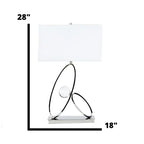 Ovals in Crystal Table Lamp // 1 Light  Warm Home View