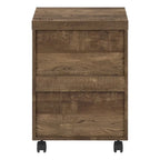 Brown Wood 3 Drawer Filing Cabinet - Particle Board, 1-Piece  Warm Home View