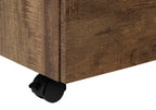 25" Brown Particle Board and Wood Filing Cabinet With Drawers  Warm Home View
