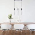 Sparkling Night Cylinder Chandelier // 3 Light  Warm Home View