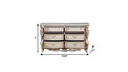 72" Beige Solid Wood Six Drawer Double Dresser  Warm Home View