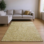 9' X 13' Yellow Shag Hand Woven Area Rug  Warm Home View
