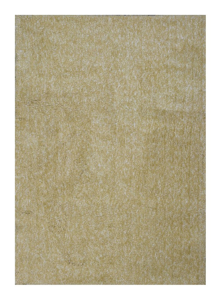 9' X 13' Yellow Shag Hand Woven Area Rug  Warm Home View