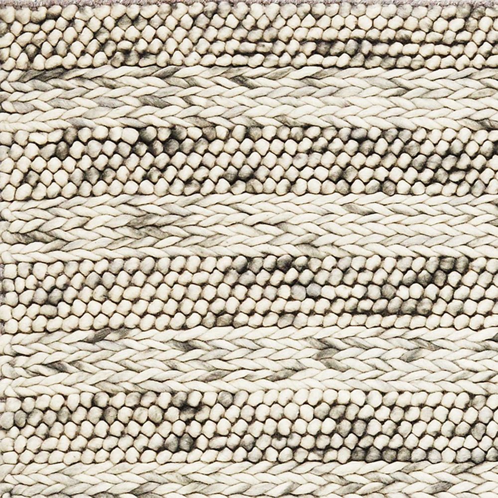 9' X 13' Wool Striped Hand Woven Area Rug  Warm Home View