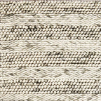 9' X 13' Wool Striped Hand Woven Area Rug  Warm Home View