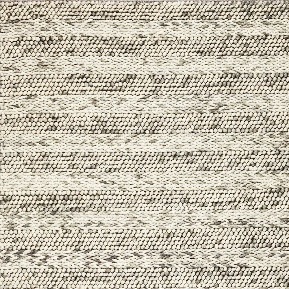 9' X 13' Wool Striped Hand Woven Area Rug  Warm Home View