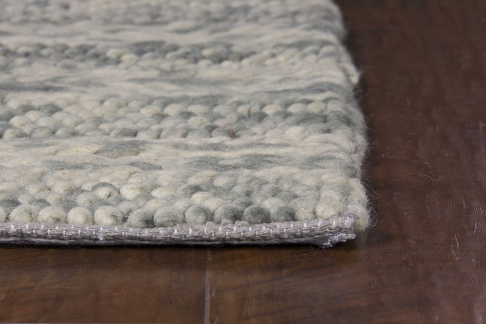 9' X 13' Wool Striped Hand Woven Area Rug  Warm Home View