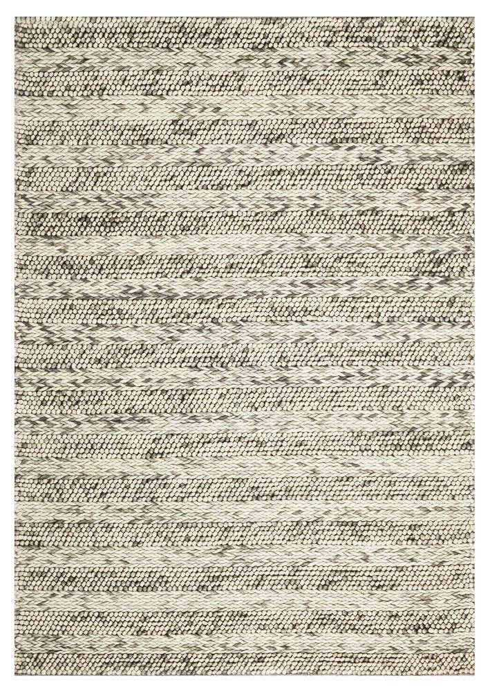 9' X 13' Wool Striped Hand Woven Area Rug  Warm Home View