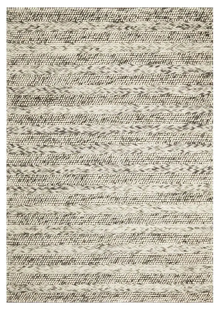 9' X 13' Wool Striped Hand Woven Area Rug  Warm Home View