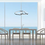 Suzhou LED Adjustable Chandelier // Chrome Finish  Warm Home View