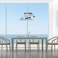 Oslo LED Adjustable Chandelier // Chrome  Warm Home View