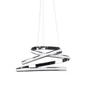 Oslo LED Adjustable Chandelier // Chrome  Warm Home View