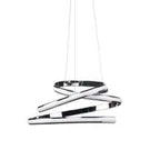 Oslo LED Adjustable Chandelier // Chrome  Warm Home View