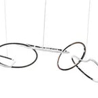 Seoul LED Hoops Rectangular Chandelier // Chrome  Warm Home View