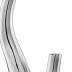 Set of Two Silver Aluminum Squiggly Vases  Warm Home View