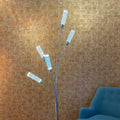 5 Crystal Cylinders Floor Lamp  Warm Home View